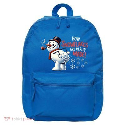 How Snowflakes Are Really Made Christmas Funny Snow Meaningful Gift 16 in Basic Backpack