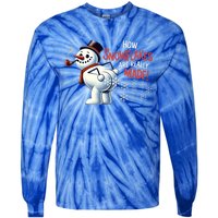 How Snowflakes Are Really Made Christmas Funny Snow Meaningful Gift Tie-Dye Long Sleeve Shirt