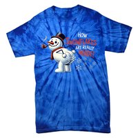 How Snowflakes Are Really Made Christmas Funny Snow Meaningful Gift Tie-Dye T-Shirt