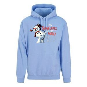 How Snowflakes Are Really Made Christmas Funny Snow Meaningful Gift Unisex Surf Hoodie