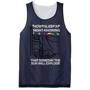 How Sleep At Night Knowing That Someday The Sun Will Explode Mesh Reversible Basketball Jersey Tank