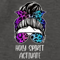 Holy Spirit Activate Funny Female Hair Bun Vector Backpack