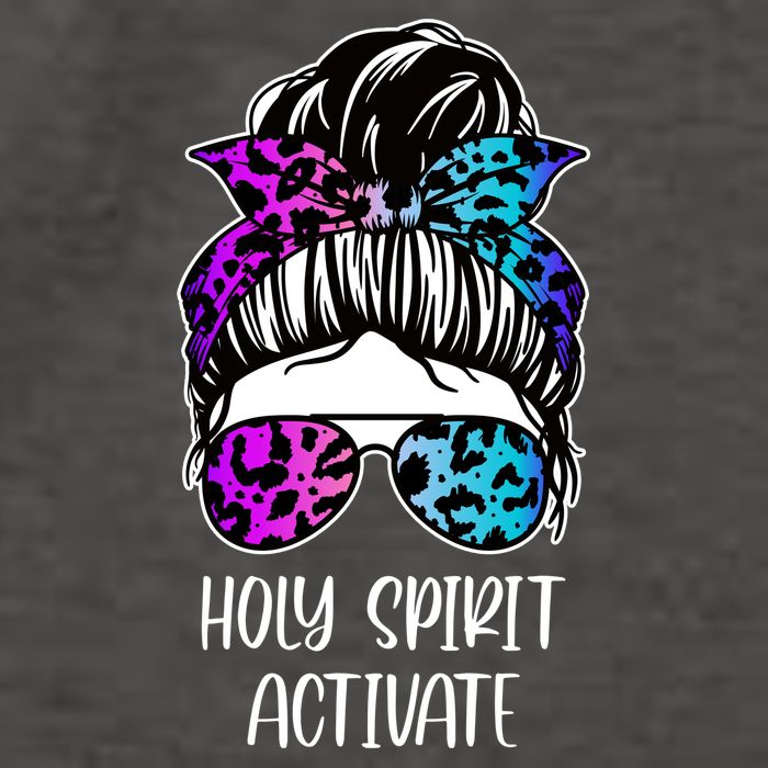 Holy Spirit Activate Funny Female Hair Bun Vector Backpack