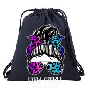 Holy Spirit Activate Funny Female Hair Bun Drawstring Bag