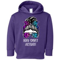 Holy Spirit Activate Funny Female Hair Bun Toddler Hoodie