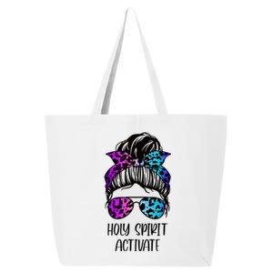 Holy Spirit Activate Funny Female Hair Bun 25L Jumbo Tote