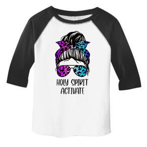 Holy Spirit Activate Funny Female Hair Bun Toddler Fine Jersey T-Shirt