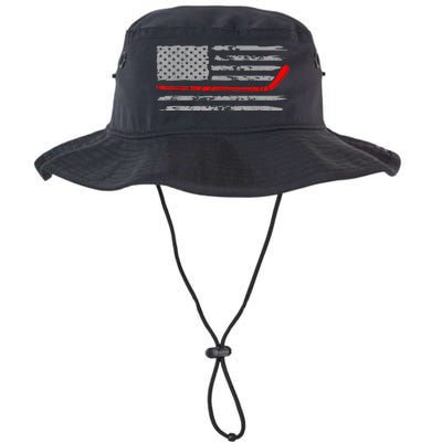 Hockey Sticks American Flag Gift For Player Legacy Cool Fit Booney Bucket Hat