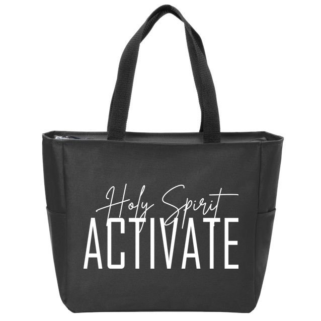 Holy Spirit Activate Zip Tote Bag