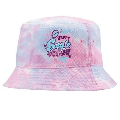 Happy Single Awareness Day Tie-Dyed Bucket Hat