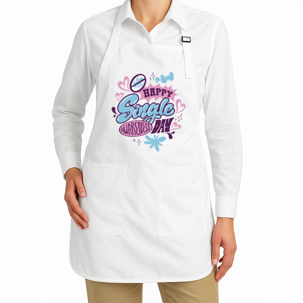 Happy Single Awareness Day Apron