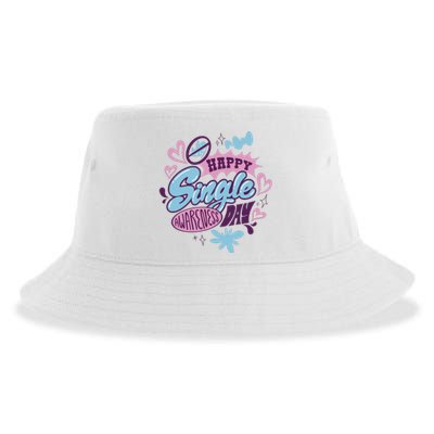 Happy Single Awareness Day Sustainable Bucket Hat