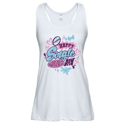 Happy Single Awareness Day Ladies Essential Flowy Tank