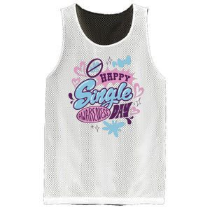 Happy Single Awareness Day Mesh Reversible Basketball Jersey Tank