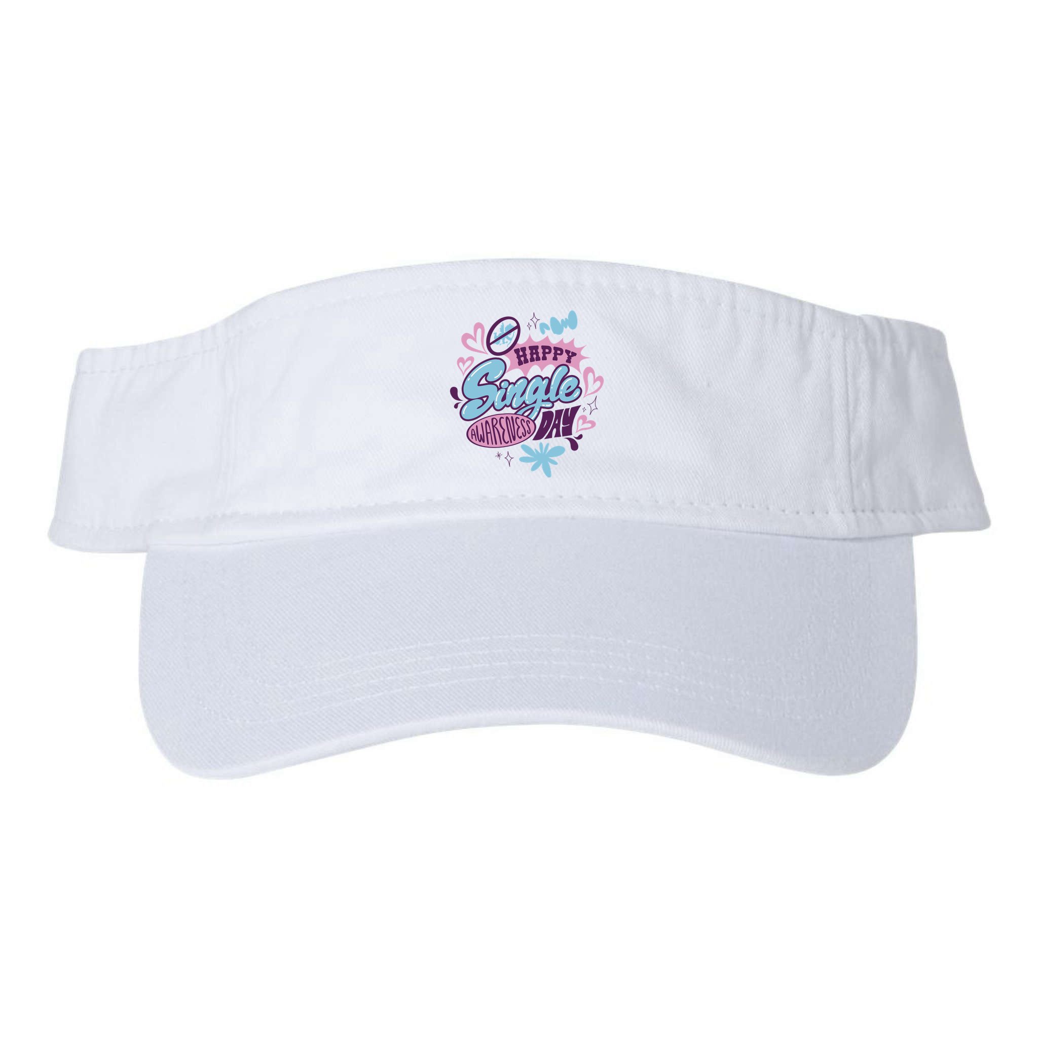 Happy Single Awareness Day Visor