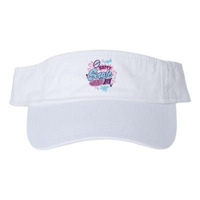 Happy Single Awareness Day Valucap Bio-Washed Visor