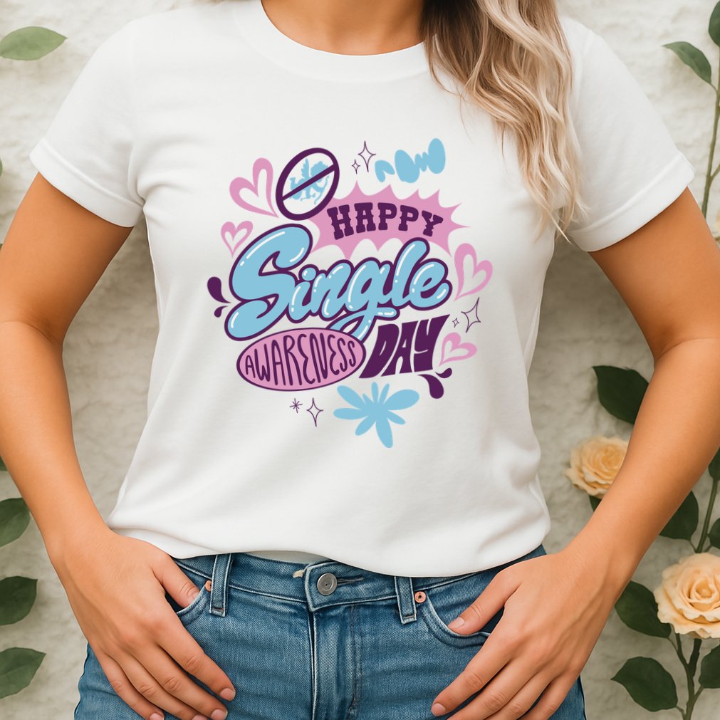 Happy Single Awareness Day Womens T-Shirt