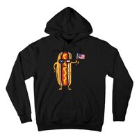 Hotdog Sunglasses American Flag USA Funny 4th Of July Fourth Hoodie