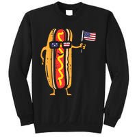 Hotdog Sunglasses American Flag USA Funny 4th Of July Fourth Sweatshirt