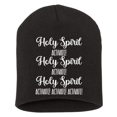 Holy Spirit Activate Shirt Christian Apparel Christian Short Acrylic Beanie