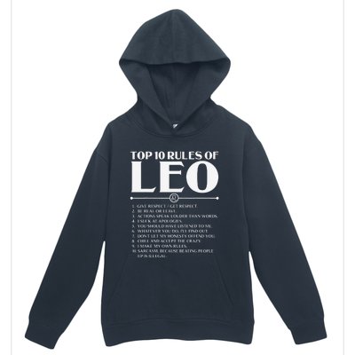 Horoscope Symbols Astrology Sign Top 10 Rules Of Leo Urban Pullover Hoodie