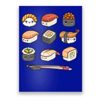 Happy Sushi Anime Kawaii Set Japanese Food Lover Otaku Ga Gift Poster