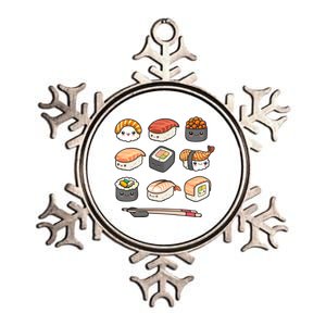 Happy Sushi Anime Kawaii Set Japanese Food Lover Otaku Ga Gift Metallic Star Ornament