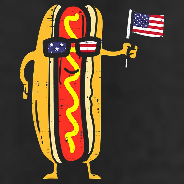 Hotdog Sunglasses American Flag USA Funny 4th Of July Fourth Adult Drive Performance Visor