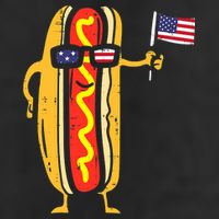 Hotdog Sunglasses American Flag USA Funny 4th Of July Fourth 11oz C Handle Ceramic Mug
