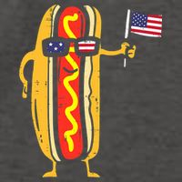 Hotdog Sunglasses American Flag USA Funny 4th Of July Fourth Vector Backpack
