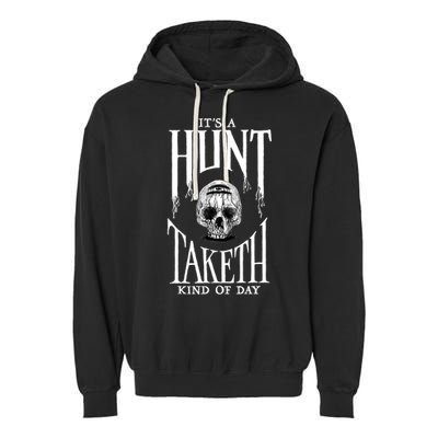 Hunt Showdown Anniversary Three of Skulls Black Garment-Dyed Fleece Hoodie