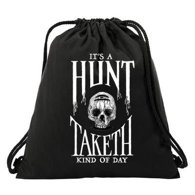 Hunt Showdown Anniversary Three of Skulls Black Drawstring Bag