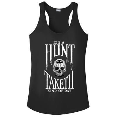 Hunt Showdown Anniversary Three of Skulls Black Ladies PosiCharge Competitor Racerback Tank