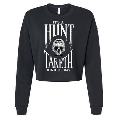 Hunt Showdown Anniversary Three of Skulls Black Cropped Pullover Crew