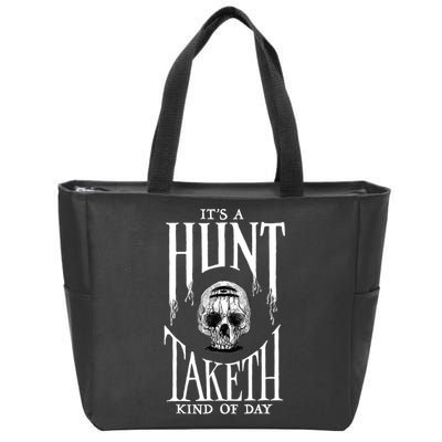 Hunt Showdown Anniversary Three of Skulls Black Zip Tote Bag