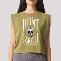 Hunt Showdown Anniversary Three of Skulls Black Garment-Dyed Women's Muscle Tee