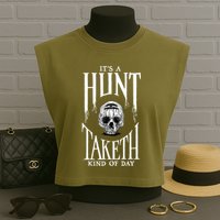Hunt Showdown Anniversary Three of Skulls Black Garment-Dyed Women's Muscle Tee