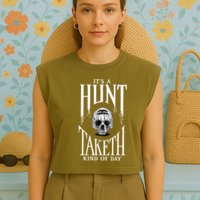 Hunt Showdown Anniversary Three of Skulls Black Garment-Dyed Women's Muscle Tee