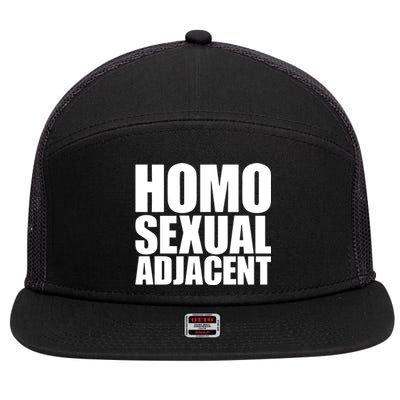 Homo Sexual Adjacent 7 Panel Mesh Trucker Snapback Hat