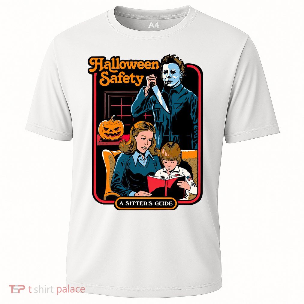 Halloween Safety A Sisters Guide Horror Movie Night Performance Shirt
