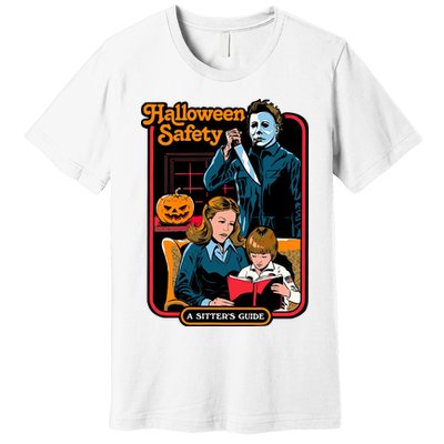 Halloween Safety A Sisters Guide Horror Movie Night Premium T-Shirt