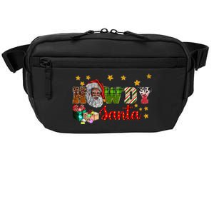 Howdy Santa African Afro Santa Black Western Cow Xmas Gift Crossbody Pack