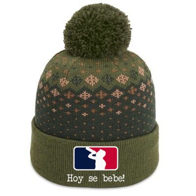 Hoy Se Bebe Latino Spanish Funny The Baniff Cuffed Pom Beanie