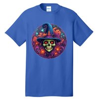 Halloween Scary Bony Green Witch Face Trick Treat Funny Gift Tall T-Shirt