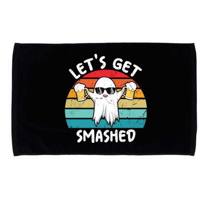 Halloween Squad Beer Lovers LetS Get Smashed Vintage Gift Microfiber Hand Towel