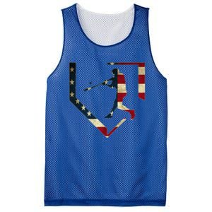 High School Baseball Season College Ball Player USA Flag Mesh Reversible Basketball Jersey Tank