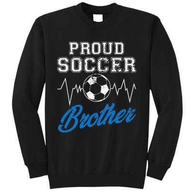 Heartbeat Soccer ball Proud Soccer Brother Soccer lovers Sweatshirt