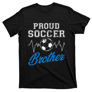 Heartbeat Soccer ball Proud Soccer Brother Soccer lovers T-Shirt