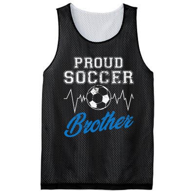 Heartbeat Soccer ball Proud Soccer Brother Soccer lovers Mesh Reversible Basketball Jersey Tank