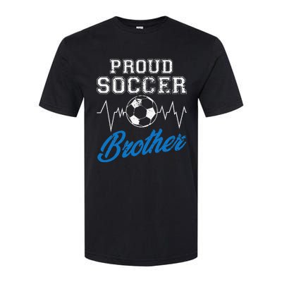 Heartbeat Soccer ball Proud Soccer Brother Soccer lovers Softstyle CVC T-Shirt